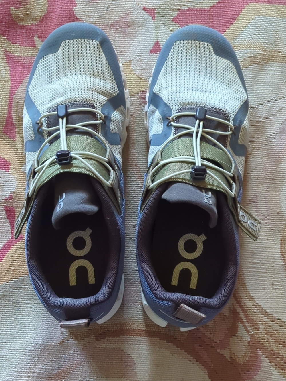 On Running Women's Sneakers in Beige, Blue and Olive